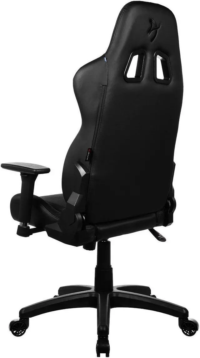 Alt view image 6 of 6 - Arozzi Avanti Premium Soft Fabric Upholstery Fabric with Unique Velvety Texture Breathable Fluid-Repellant Ergonomic Design for Office and Gaming Chair - Pure Black