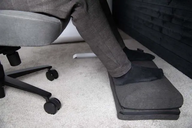 Alt view image 6 of 7 - Arozzi Footrest for Under-Desk Comfort and Healthy Position for your Feet While Gaming or Working for Long Hours - Grey