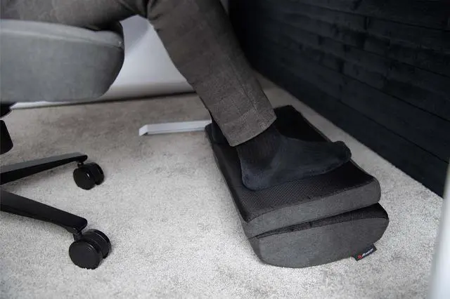 Alt view image 7 of 7 - Arozzi Footrest for Under-Desk Comfort and Healthy Position for your Feet While Gaming or Working for Long Hours - Grey