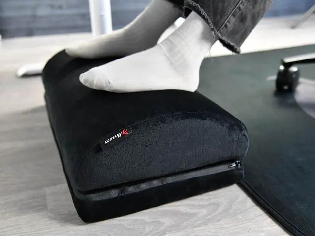 Alt view image 6 of 7 - Arozzi Footrest for Under-Desk Comfort and Healthy Position for your Feet While Gaming or Working for Long Hours - Black