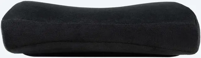 Alt view image 2 of 7 - Arozzi Memory Foam Lumbar Support Pillow Relieves Backache and Fatigue After Long Periods of Sitting Down Working or Gaming - Black