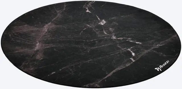 Main image of Arozzi Zona Microfiber Noise Dampening and Scratch Protection Anti-Slip Chair Mat - Black Marble