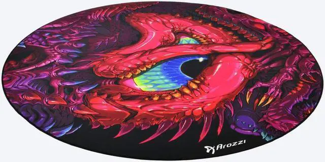 Main image of Arozzi Zona Microfiber Noise Dampening and Scratch Protection Anti-Slip Chair Mat - Crawling Chaos