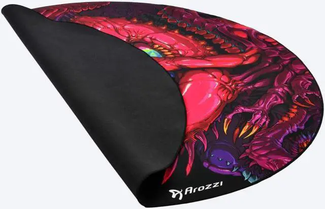 Alt view image 2 of 4 - Arozzi Zona Microfiber Noise Dampening and Scratch Protection Anti-Slip Chair Mat - Crawling Chaos