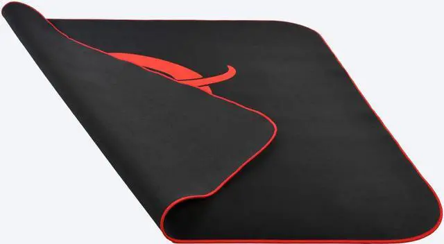 Alt view image 2 of 4 - Arozzi Zona Quattro Microfiber Noise Dampening and Scratch Protection Anti-Slip Chair Mat - Black - Red