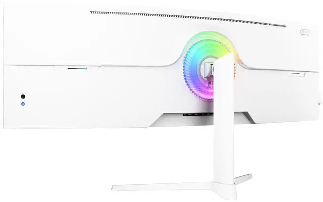 Alt view image 4 of 7 - Arozzi Nova 49" Curved VA 165Hz Ultrawide Gaming Monitor - White