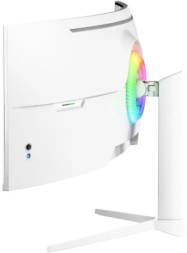 Alt view image 5 of 7 - Arozzi Nova 49" Curved VA 165Hz Ultrawide Gaming Monitor - White