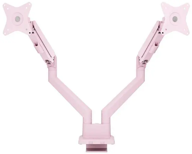 Alt view image 2 of 7 - Arozzi Alzare Neo Duo - Gas Spring Monitor Arm - Pink
