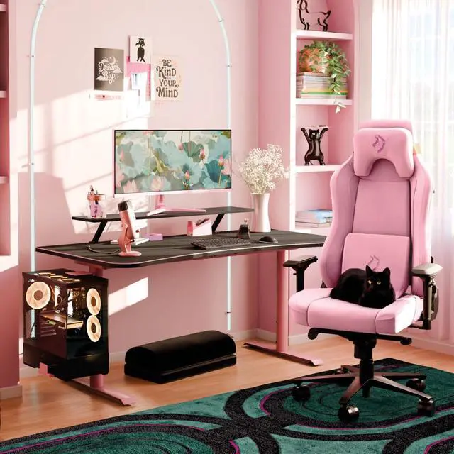 Alt view image 3 of 7 - Arozzi Nova 34" Curved VA 165Hz Ultrawide Gaming Monitor - Pink
