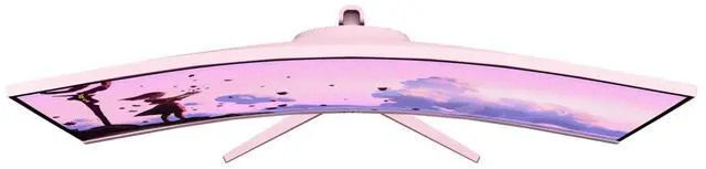 Alt view image 6 of 7 - Arozzi Nova 34" Curved VA 165Hz Ultrawide Gaming Monitor - Pink