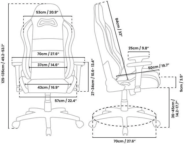 Alt view image 6 of 7 - Arozzi Torretta Soft Fabric Gaming Chair, Breathable Fluid-Repellent Ergonomic Office Chair with Adjustable Height, 3D Armrest & 2 Supportive Pillows (Pure Black)