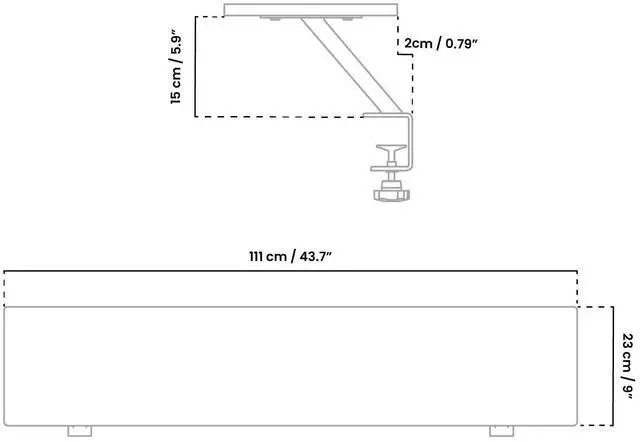 Alt view image 6 of 7 - Arozzi Desk Riser, Large - Black