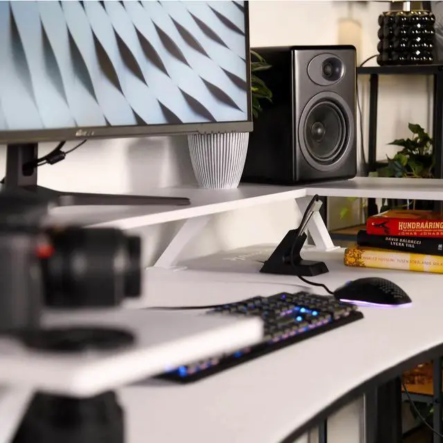 Alt view image 7 of 7 - Arozzi Desk Riser, Small - White