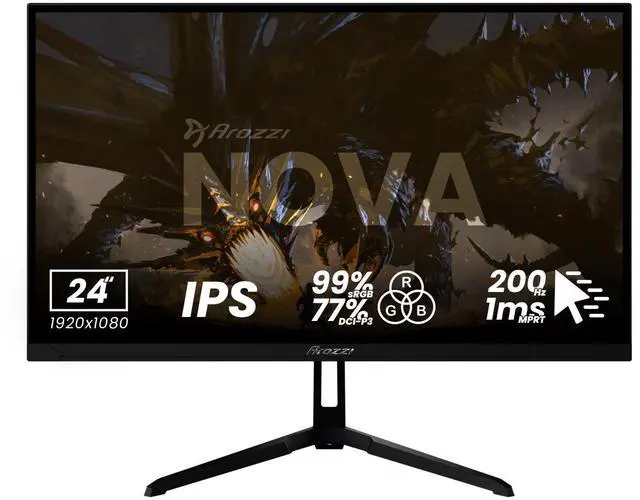 Main image of Arozzi Nova 24" IPS 200Hz Gaming Monitor - Black