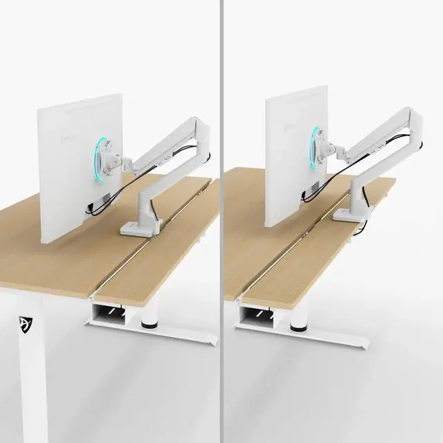 Alt view image 6 of 7 - Arozzi Arena Nordico Electric Standing Desk - Birch