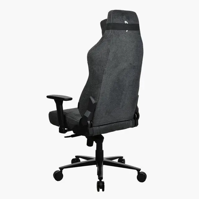 Alt view image 4 of 6 - Arozzi Vernazza XL Soft Fabric Leather Ergonomic Office and Gaming Chair with High Backrest Recliner Swivel Tilt Rocker Adjustable Height and Adjustable Lumbar and Neck Support - Dark Grey