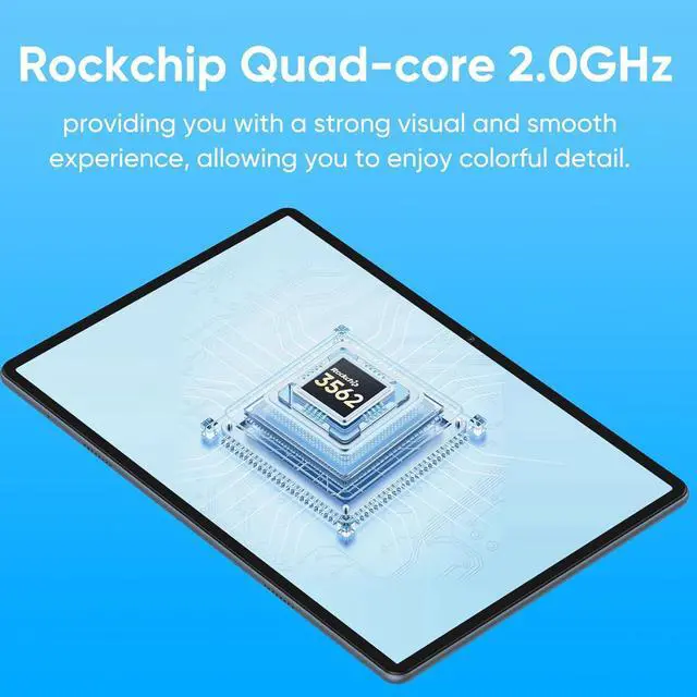 Alt view image 2 of 7 - N-one Android Tablet, 10.1 Inch Android 13 Tablets, 8G(4+4) RAM 128G ROM & 1TB Expand Quad-Core Kids Tablet, WiFi 6 GPS Bluetooth with Keyboard Mouse OTG Stylus and Earbud