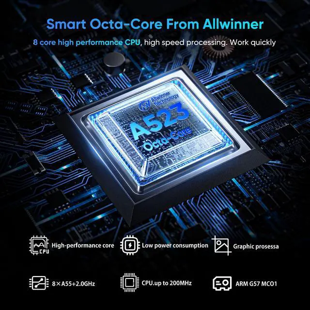 Alt view image 3 of 7 - N-one Android 14 Tablet, 8 inch HD Screen 8 Core Processor 12GB(4+8) 64GB & 1TB Expand, WiFi6 BT 5MP Dual Camera for Kid Study Work 2024 Newest Android Tablets