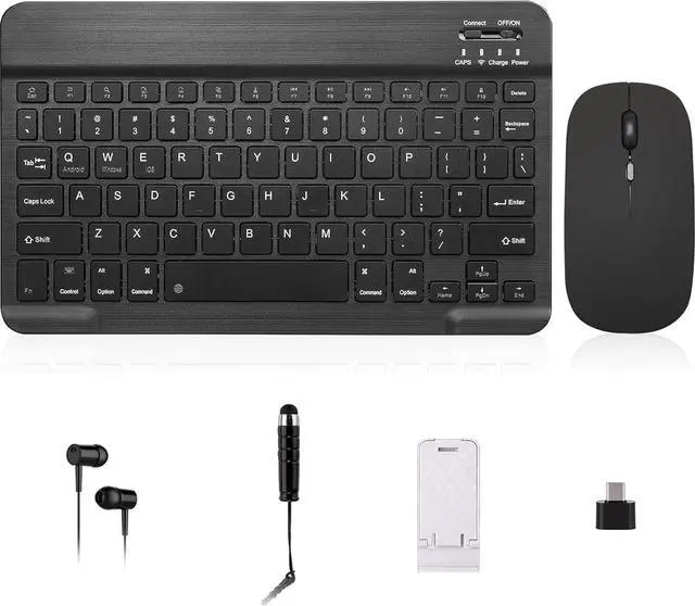 Alt view image 7 of 7 - N-one Android 13 Tablet, 10 Inch HD 12GB(6+6) 128GB 8-Core & 1TB Expand Computer Tablets, Dual Camera WiFi GPS Bluetooth 13MP Camera Protector Glass Case Keyboard Mouse Earbuds