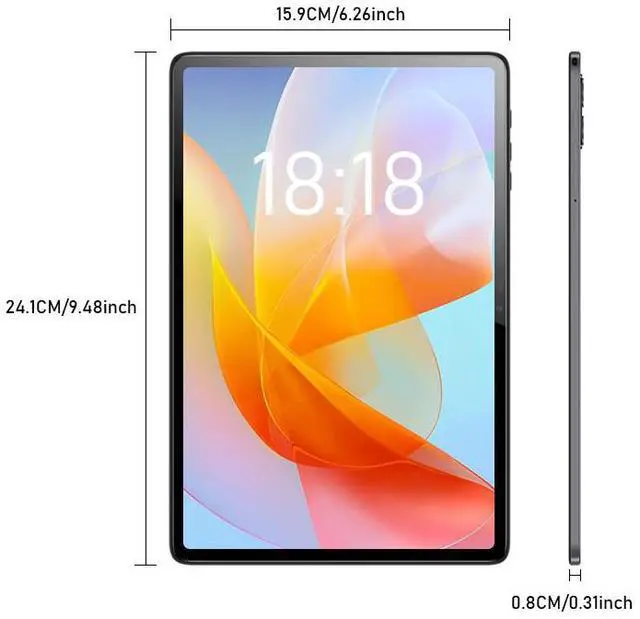 Alt view image 6 of 7 - N-one Android Tablet Octa-Core MTK8183 CPU 4GB RAM 64GB ROM HD IPS Touchscreen 6H Battery Dual Camera 2.4GHz &5.0GHz WiFi Dual band