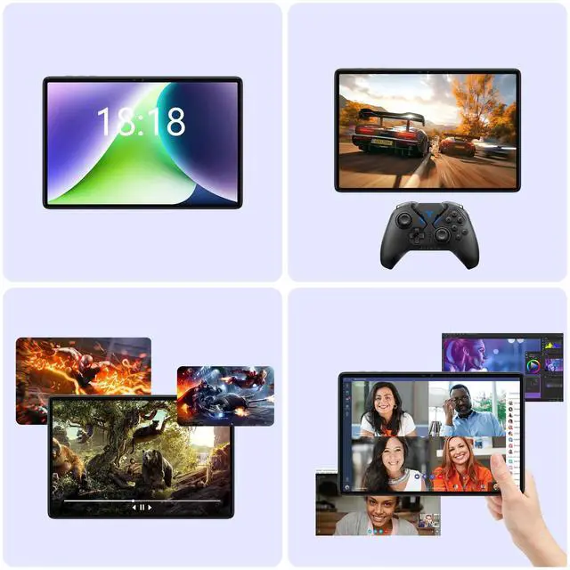 Alt view image 7 of 7 - N-one Android Tablet Octa-Core MTK8183 CPU 4GB RAM 64GB ROM HD IPS Touchscreen 6H Battery Dual Camera 2.4GHz &5.0GHz WiFi Dual band