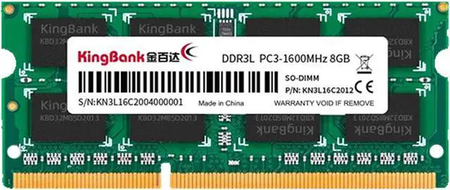 Main image of KingBank Computer Notebook Memory Ram  DDR3 8GB 1600MHz CL11 1.5V for Notebook Computer High Performance Gaming Office