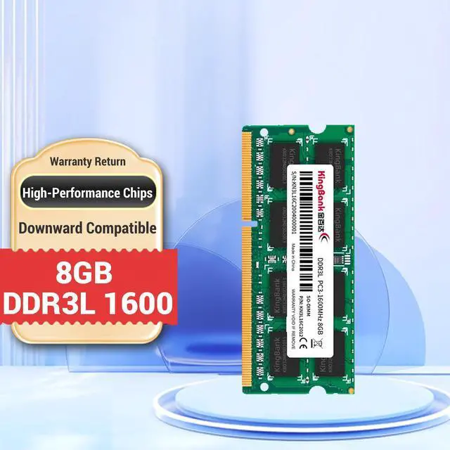 Alt view image 2 of 5 - KingBank Computer Notebook Memory Ram  DDR3 8GB 1600MHz CL11 1.5V for Notebook Computer High Performance Gaming Office