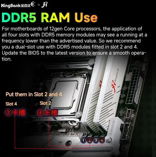 Alt view image 5 of 7 - RGB Computer Desktop Memory Ram Hynix M-die DDR5 48GB(2x24GB) 8400MT/s CL38 1.5V with Heatsink for PC Gaming/Office/PS