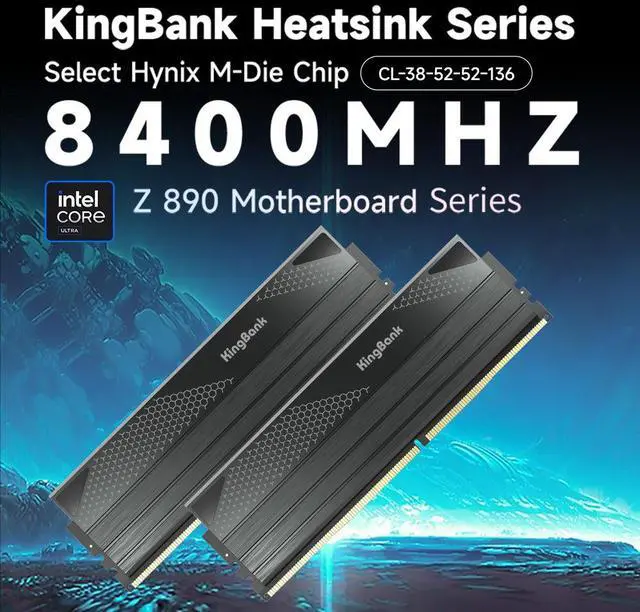 Alt view image 2 of 7 - Computer Desktop Memory Ram Hynix M-die DDR5 48GB(2x24GB) 8400MT/s CL38 1.5V with Heatsink for PC Gaming/Office/PS