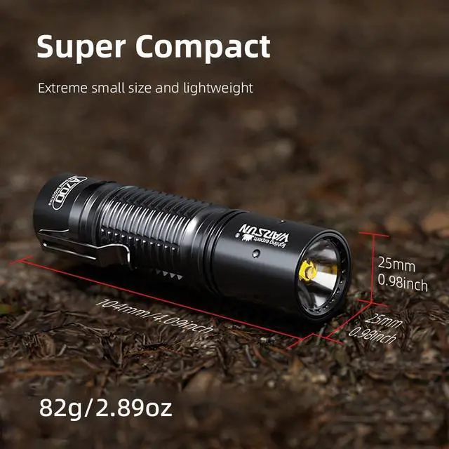 Alt view image 5 of 7 - WARSUN LED Rechargeable Flashlight, Compact 700LM LED Handheld Flashlights with Type-C Charging, Durable Aluminium Alloy, 3 Modes Functionality, Water-Resistant & Drop-Resistant(2 Pack)