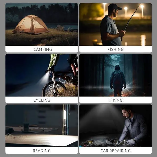 Alt view image 6 of 7 - WARSUN LED Flashlight, Magnetic Flashlight Super Bright, Tactical Flashlight with Cob Sidelight,1200LM, 5 Modes, High Powered Zoomable Small Flashlight for Camping, Emergency, Home, Outdoor