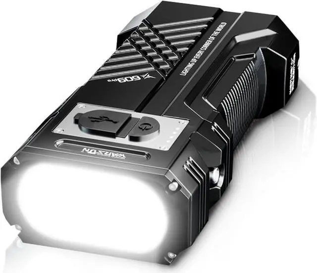 Main image of WARSUN Rechargeable High-Lumen Flashlight: Super Bright, Portable, Waterproof LED with 3 Modes for Camping, Home, and Emergencies