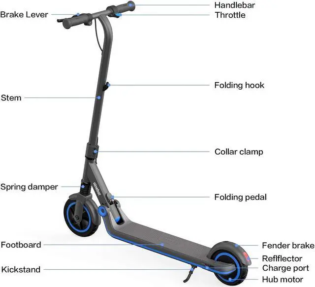 Alt view image 6 of 7 - Toytexx Inc Segway Ninebot eKickScooter ZING E10 Electric Kick Scooter for Kids and Teens
