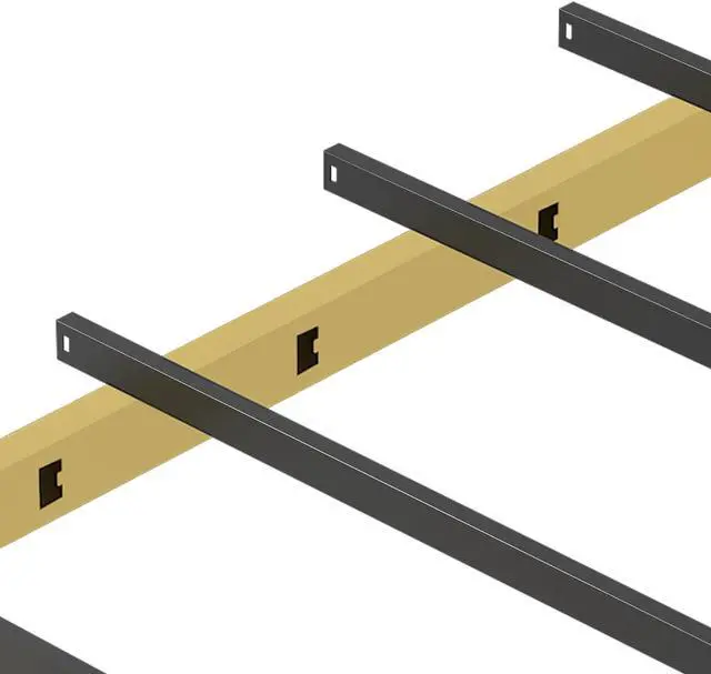 Alt view image 4 of 7 - Toytexx Inc Queen Size Upholstered Bed Frame, Metal Bed Frame with Linen Fabric Headboard, Under Bed Storage, No Box Spring Required (Blue) - BD018QNGDDB