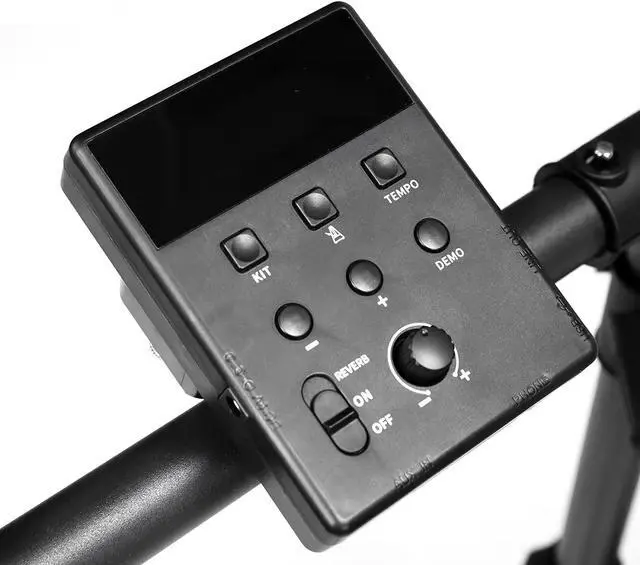 Alt view image 3 of 5 - Toytexx Inc 7-Piece Electric Drum Set, Compact Drum Kit with 20 Preset Kits, 20 Demo Songs for Beginners - CTD-10W