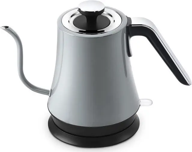 Main image of Toytexx Inc Gooseneck Electric Kettle, 1000W Stainless Steel, Auto Shut-Off, Boil-Dry Protection Gray