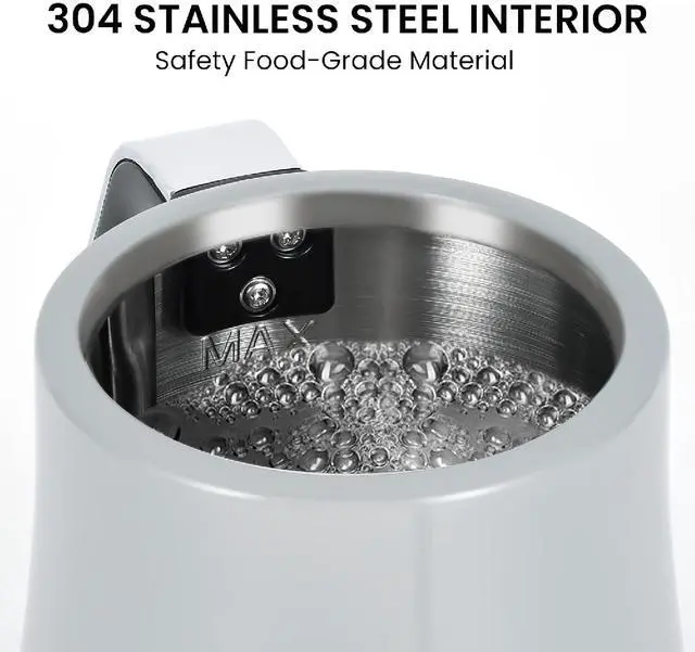 Alt view image 5 of 7 - Toytexx Inc Gooseneck Electric Kettle, 1000W Stainless Steel, Auto Shut-Off, Boil-Dry Protection Gray