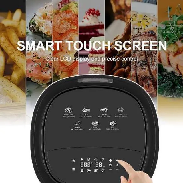Alt view image 6 of 6 - Toytexx Inc 4L Air Fryer, 1400W, 7 Preset Modes, LED Touch Screen, Non-Stick Basket, Auto Shut-Off
