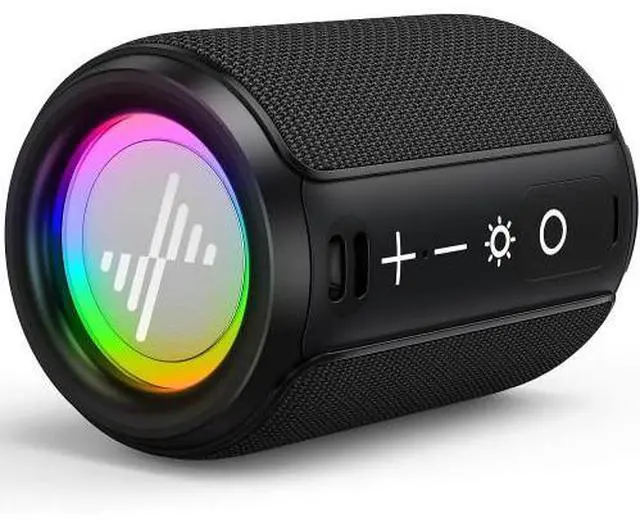 Main image of Toytexx Inc Portable RGB LED Bluetooth Speaker with TWS, IPX5 Waterproof, TF Card Slot  Wireless Speaker for Travel, Parties, Beach & Home