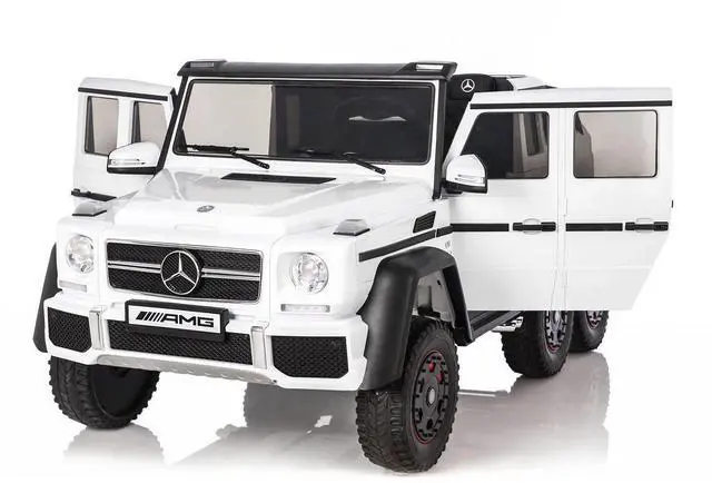 Alt view image 2 of 5 - Toytexx Inc 24V Licensed White Mercedes-AMG G63 6x6 Kids Ride-On Car, 2-Seater, Remote Control, Deluxe Edition