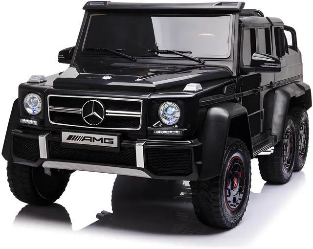 Main image of Toytexx Inc 24V Licensed Black Mercedes-AMG G63 6x6 Kids Ride-On Car, 2-Seater, Remote Control, Deluxe Edition