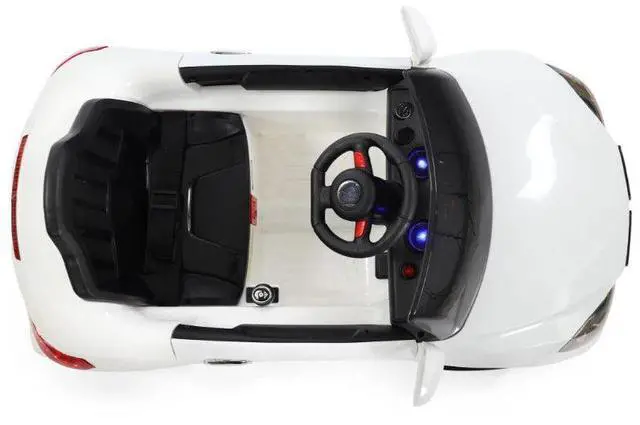 Alt view image 5 of 5 - Toytexx Inc 12V BMW Style Kids Ride-On Car, Remote, LED, MP3, White