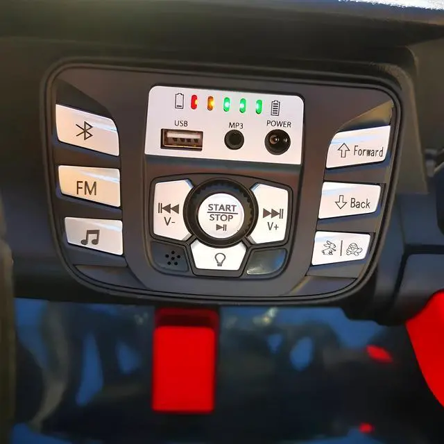 Alt view image 4 of 5 - Toytexx Inc 24V 4x4 UTV NEL-903 Kids Ride-On Car, 2-Seater, Remote, Blue