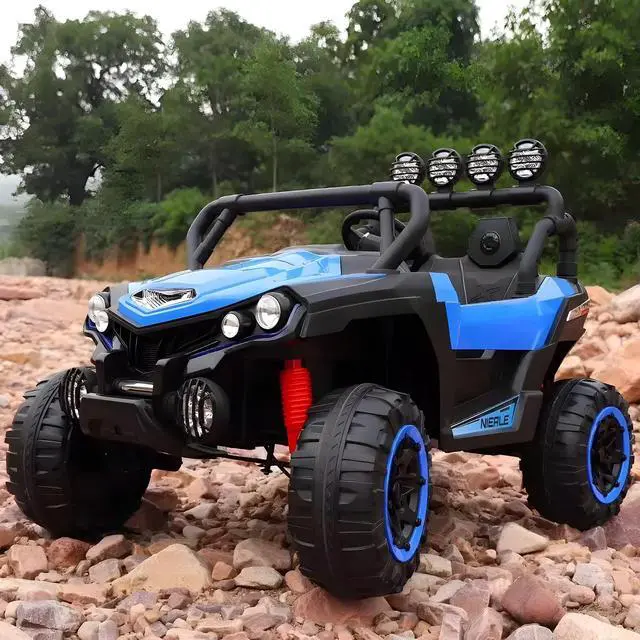 Alt view image 3 of 5 - Toytexx Inc 24V 4x4 UTV NEL-903 Kids Ride-On Car, 2-Seater, Remote, Blue