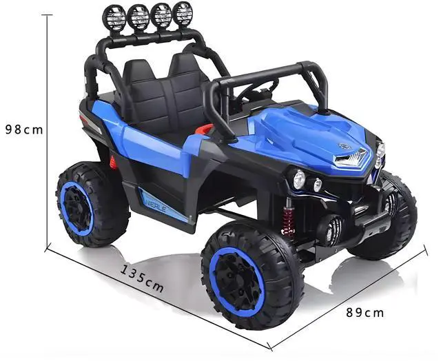 Alt view image 2 of 5 - Toytexx Inc 24V 4x4 UTV NEL-903 Kids Ride-On Car, 2-Seater, Remote, Blue