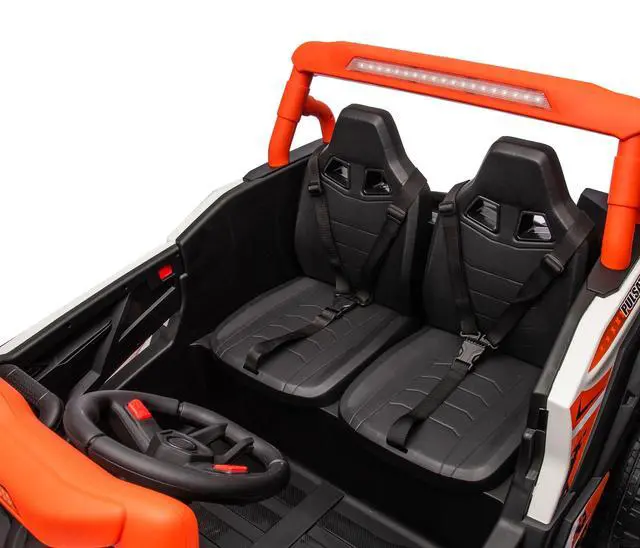 Alt view image 6 of 6 - Toytexx Inc 24V XXL UTV Buggy NEL-913 Kids Ride-On, 2-Seater, Remote, Orange