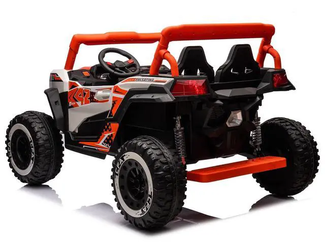 Alt view image 4 of 6 - Toytexx Inc 24V XXL UTV Buggy NEL-913 Kids Ride-On, 2-Seater, Remote, Orange