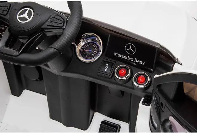 Alt view image 4 of 6 - Toytexx Inc 12V Licensed Mercedes-Benz GLC Kids Ride-On Car, Remote, LED, MP3, White