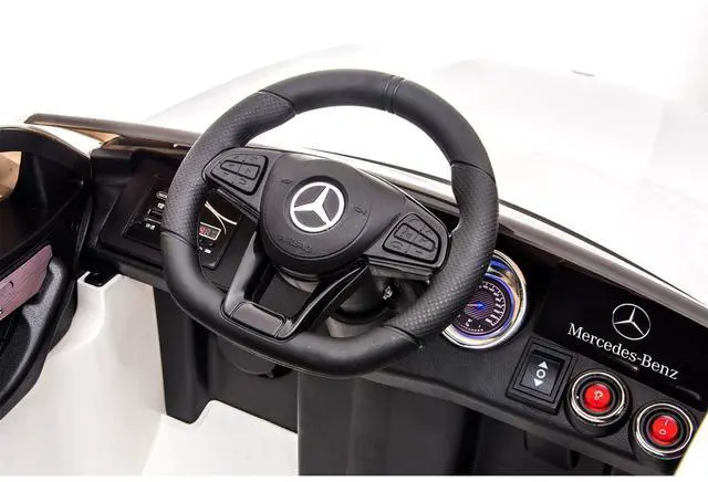 Alt view image 6 of 6 - Toytexx Inc 12V Licensed Mercedes-Benz GLC Kids Ride-On Car, Remote, LED, MP3, White