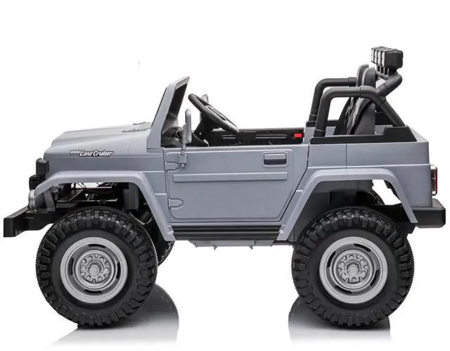 Alt view image 6 of 7 - Toytexx Inc 24V Licensed Toyota FJ-40 Kids Ride-On SUV, 4x4, 2-Seat, Remote, Rubber Tires, LED, MP3